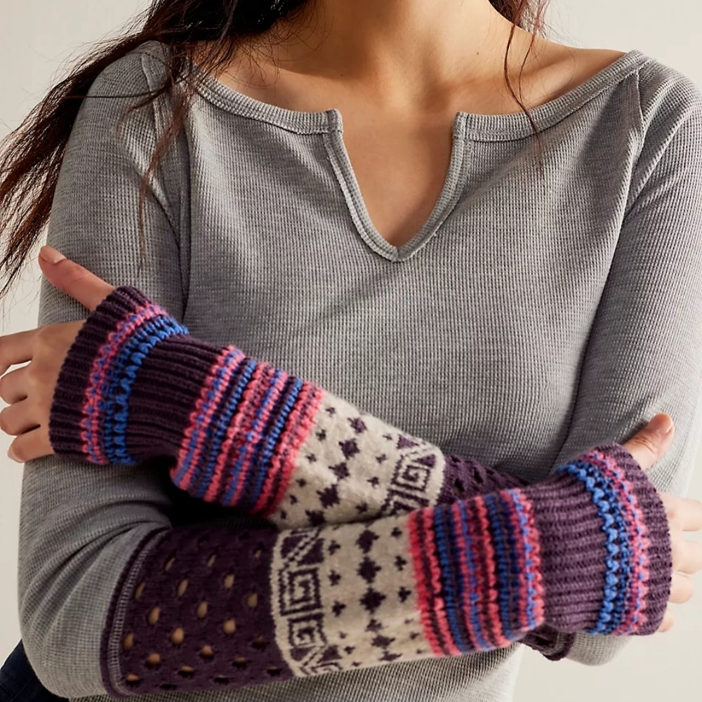 Multicolor Knit Arm All The Cuff We The Free All The Cuff Xs Shirt